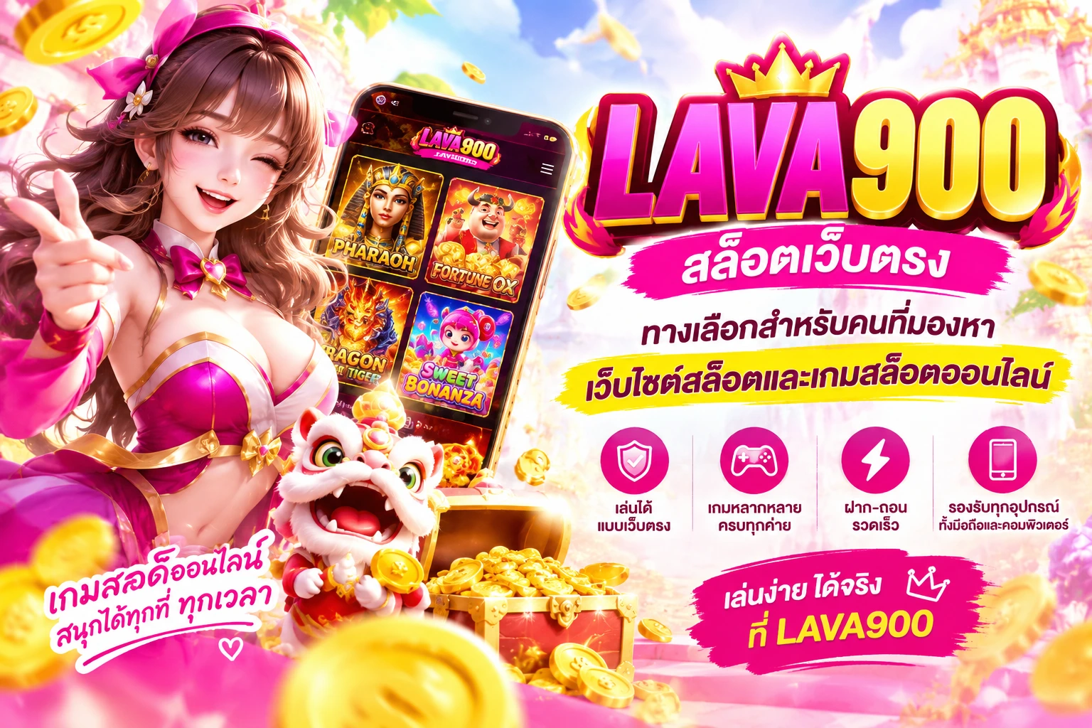 สล็อตเว็บตรง LAVA900 ทางเลือกสำหรับคนที่มองหาเว็บไซต์สล็อตและเกมสล็อตออนไลน์